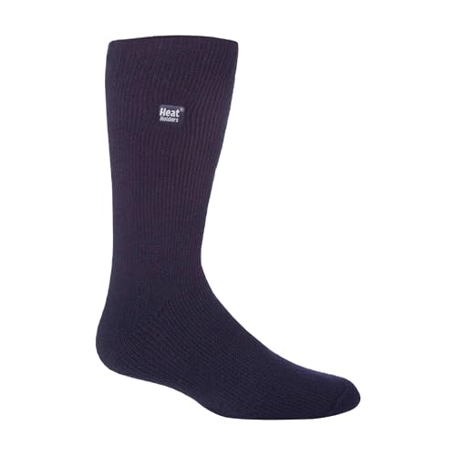 Heat Holders - Mens 2.3 TOG Original Thermal Socks | Thick Warm Fluffy Insulated Socks for Winter (7-12 Navy Blue)