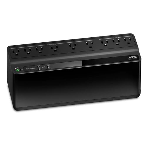 APC UPS Battery Backup and Surge Protector, 850VA Backup Battery Power Supply, BE850G2 Back-UPS with (2) USB Charger Ports - Image 3