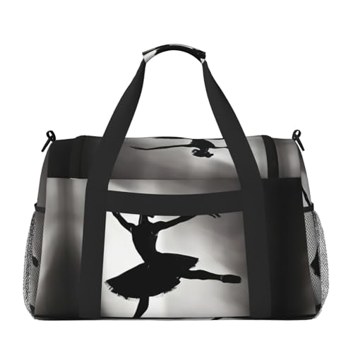 Ballerina Dance print Personal Item Bag Large Duffel Bag Travel Bag Weekender Bag Gym Bag Tote Duffel bag2