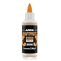 Alleskleber 100 ml – extra starker & schnell trocknender Superkleber – transparent & flexibel – für Holz, Metall, Kunststoff, Textil & Papier – KRAFTPROTZ Universalkleber für Haushalt & DIY