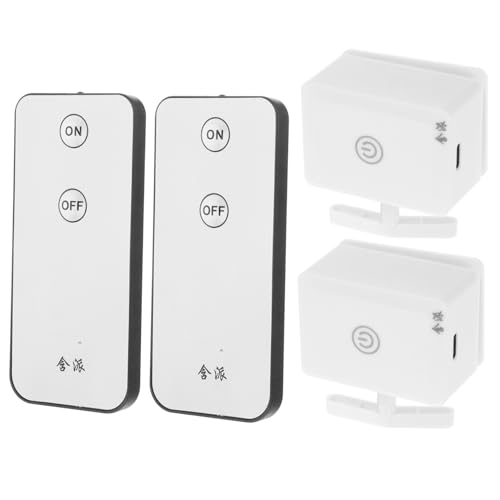 Poussoir de bouton sans fil NUOBESTY pour interrupteur à bascule rechargeables lot de 2 ensembles