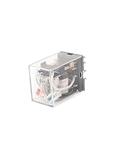 Relé de potencia propósito general AC 36V DPDT 8 pines para cuadros eléctricos industriales 5 piezas 3
