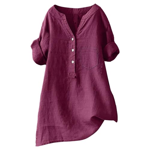 Oferta Flash del Dia, Ofertas Flash del Dia Hoy, Outlet Liquidaciones, Camisa de Lino de Manga Larga para Mujeres, Ofertas Hoy, Ofertas Flash, Outlet españa, Compra Online, Rebajas Hoy Oferta Flash