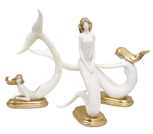 Set de 3 estatuas de sirenas del mar