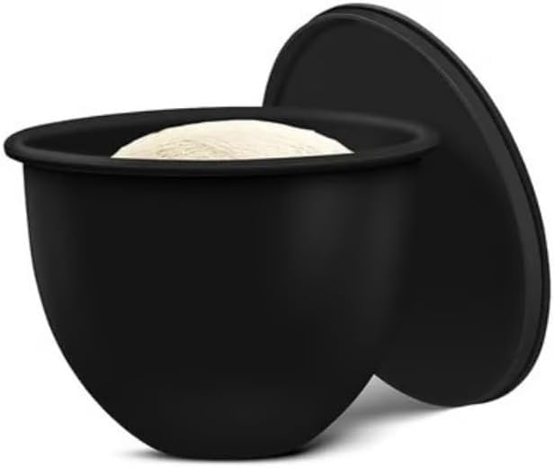 Siliconeinsatz für Küchenmaschine für Standmixer,Lebensmittelechter Silikon Schüssel Einsatz mit Deckel,Hitzebeständig -40°C bis 240°C,Spülmaschinen/Mikrowellengeeignet (Black)