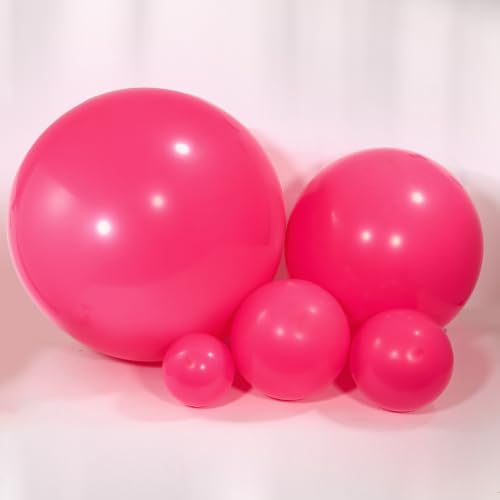 Image of KALOR Hot Pink Giant 36 Inch 9pcs Large Latex Balloons