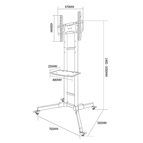 Soporte móvil para TV 32-60 pulgadas, base con ruedas miniatura 2
