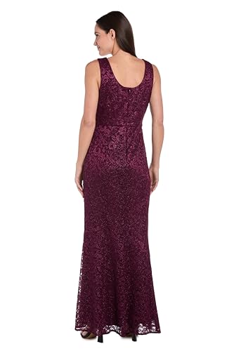 R&M Richards Womens Glitter Lace Two Piece Dress4