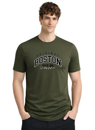 Image of ADRO Mens Printed Cotton T-Shirts Pack of 3 | Regular Fit Graphic Tshirt | Breathable Modern Stylish Casual T Shirt for Travel Gym Daily Lifestyle
