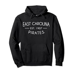 East Carolina University ECU Pirates Simple Pullover Hoodie