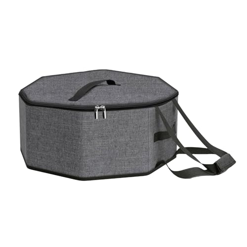 HUANGANG Travel Friendly Hat Organiser With Carrying Handle Portable Hat Holder Large Capacity Caps Bag For Trip And Home Use