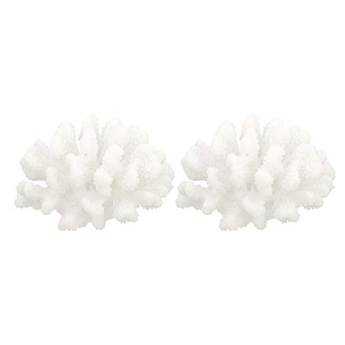 POPETPOP 2Pcs Resina Artificial Coral Decoração Subaquática Mar Plantas Plantas de Aquário Decoração