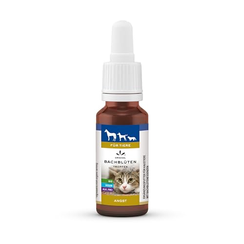 Lemon Pharma Bachblüten Tropfen Angst für Tiere – Beruhigung, Anti Stress für Haustiere, für Katzen und Hunde, Bio & Vegan
