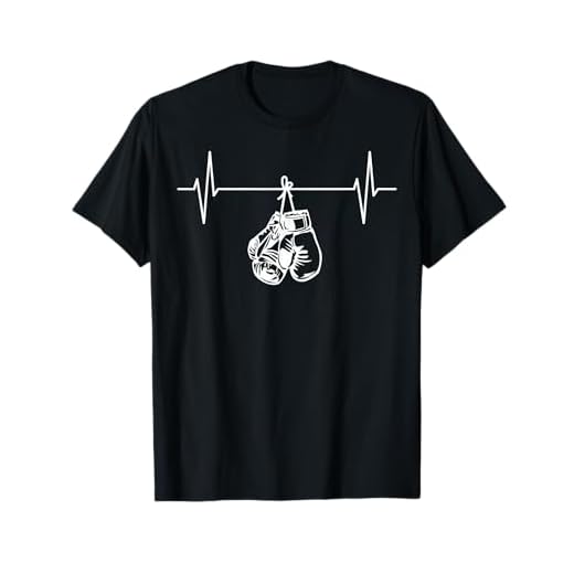 Boxen Boxer Boxsport Handschuhe Boxhandschuhe EKG Linie T-Shirt