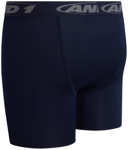AND1 Boys Boxer Briefs - 5 Pack Performance Boys Underwear Boxer Briefs with Functional Fly Pouch, 5" Inseam (Size: 6-18) 6