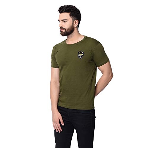 Image of London Hills T Shirt for Men Round Neck | Mens T-Shirts | Tshirt Shirts Men | Tshirt for Man | T Shirt for Mens | Cotton Blend Solid Half Sleeve Regular Fit Casual Tee