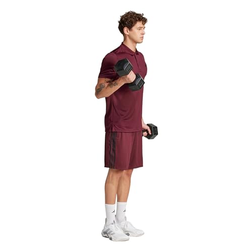 Image of adidas Tr-ES PIQ 3Sho Men Blue Training Shorts Size -