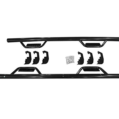 Estribos laterales negros para Chevy Silverado 2007-2018 miniatura 1