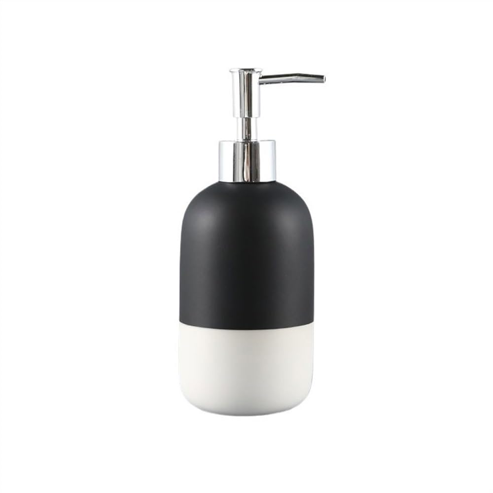 Cyairong-22 One Color Soap Dispenser 450Ml Large Capacity Dispenser Bottlehigh Grade Vintage Ceramic Lotion Bottlepress Empty Bottlesoap