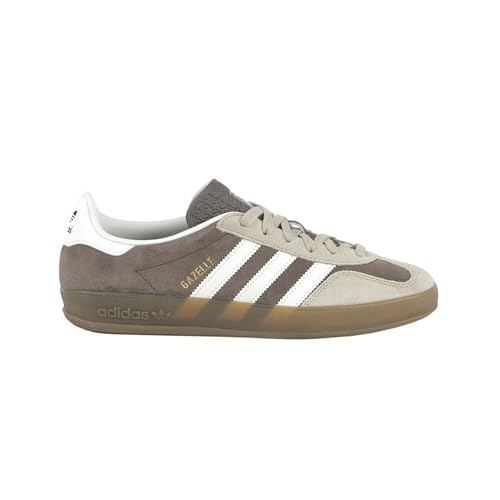 Image of adidas Gazelle Indoor Men's Sneakers, Earth Strata /Cloud White /Magic Beige, Size 9.5