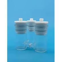 Three-Neck H-Type Electrolysis Cell with Glass Frit Separation for Three-Electrode Experiments Requiring Separate Electrolytes 50 mL / 50 mL / 30 mL