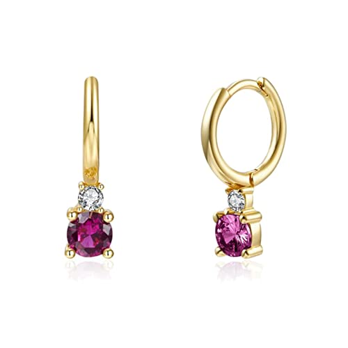 Boucles d'oreilles en Argent 925 brillants avec zircone cubique poli pour femme