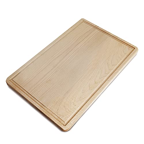 Casual Home Delice Rectangle Juice Drip Groove Cutting Board 15.5" Wx11 Dx0.75 H, Maple