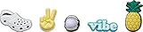 Crocs Jibbitz 5-Pack Peace & Love Shoe Charms | Jibbitz for Crocs, Spring Break Vibes, Small