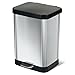 GLAD GLD-74506 Stainless Steel Step Trash Can with Clorox Odor Protection of The Lid | Fits Kitchen Pro 13 Gallon Waste Bags