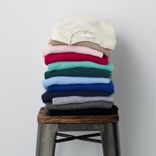 Cashmere Sweaters for Women, 100% Cashmere Half Turtleneck Solid Color Long Sleeve Soft Pullover Sweater4