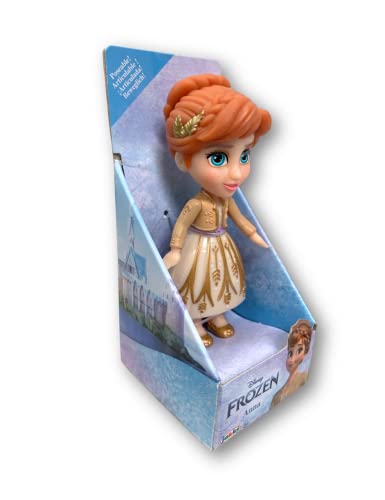 Amarina Packed In Clear Box For Gift Frozen Mini Poseable 3.5Inch Doll Choose From All 14 Style Frozen Characters (Anna Gold) (217584Pq) #TOP3