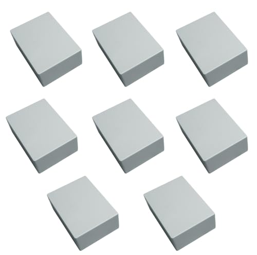 Scatole di giunzione impermeabili, scatola per progetti elettronici, scatola di giunzione, custodia elettronica in plastica, 100 x 60 x 25 mm, 8 pezzi, bianco