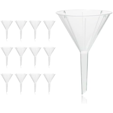 Utile 12pcs 50mm Plastic Funnel Set Cover