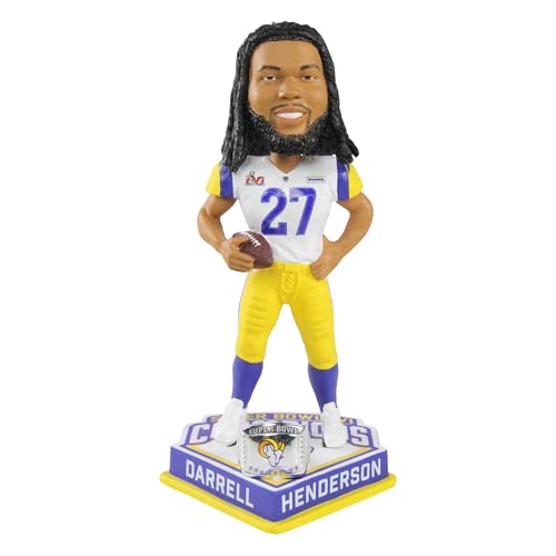 Darrell Henderson Los Angeles Rams Super Bowl LVI Champions Bobblehead NFL Football