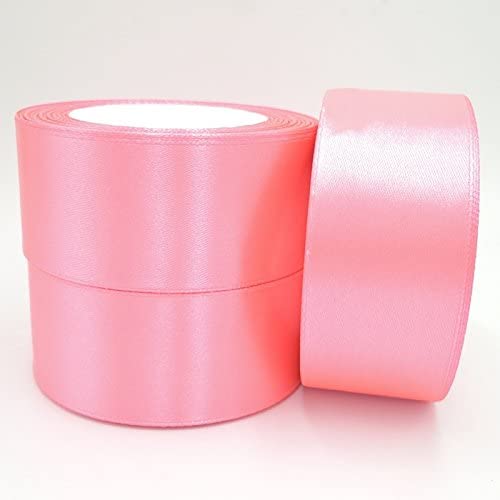 ANVRITI Premium Party Balloon Curling Light Pink Ribbon for Birthday, Wedding Party Decorations (Width : 1 inch, Length : 25 mtr) (Pack of 2 pcs)