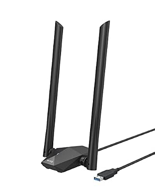 BrosTrend AX1800 USB WiFi 6 Adapter Long Range, High Gain Antennas, USB 3.0