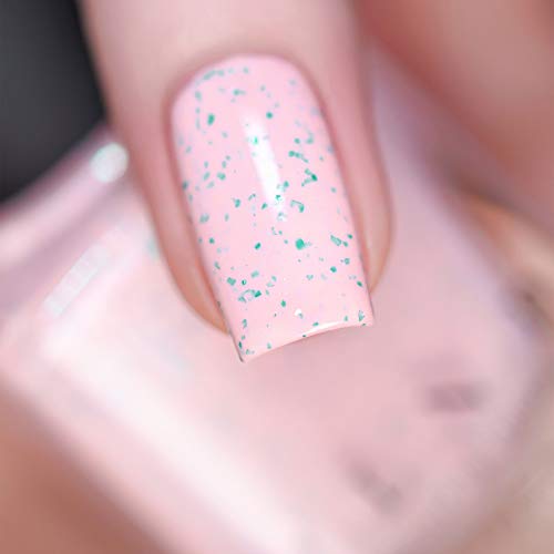 Image of ILNP With Sprinkles - Delicate Macaron Pink Speckled Nail Polish