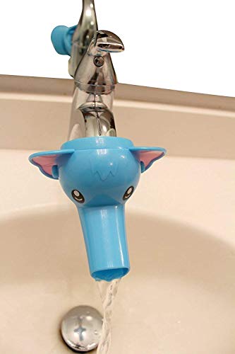 Image of Rubber Hands Washing Elephant Water Tap Holder Faucet Extender for Kitchen and Bathroom (Multicolour, Standard Size)(Pack of 1)