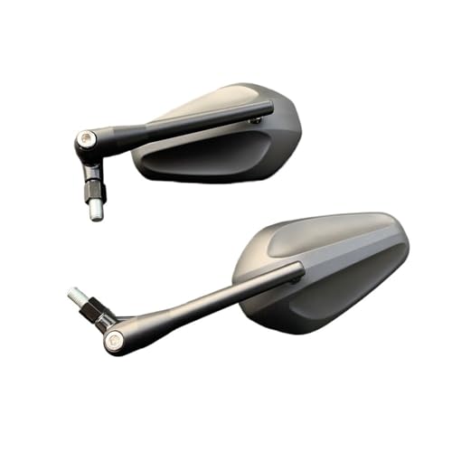 Espejos retrovisores de motocicleta redondos con soporte plegable de alta resistencia 10mm