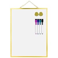 VUSIGN Small White Board Dry Erase, Magnetic Dry Erase Board, Mini Whiteboard with Markers for Kids, Students, Fridge, Wall, Locker