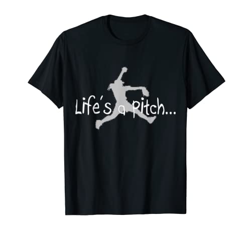 Life's a Pitch Funny Fastpitch - Pitcher para Softball Camiseta