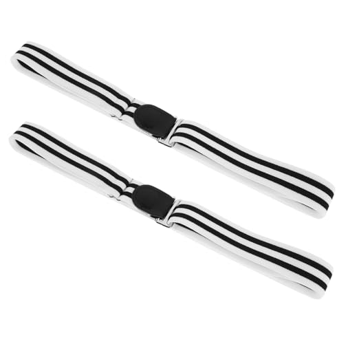 2Pcs Shirt Stays for Men and Women Non Slip Clothing Accessories to Keep Shirts Tucked Durable and Lightweight Shirt Keeper Straps for Business and Casual Travel