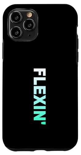 ���C�g�e�B�[�� �A�N�A�J���[ Flexin' Light Teal Aqua�O���t�B�b�N �X�}�z�P�[�X iPhone 11 Pro �p