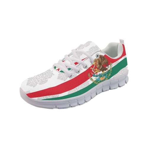 Forchrinse Mexico Splash Ink Sneakers Unisex National Walking Tennis Shoes for Women Men Festival Sneakers Lightweight
