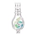 10pcs Wish Heart Bottle Pearl Cage Bright Silver Beads Cage Locket Pendant Jewelry Making--For Oyster Pearls, Essential Oil Diffuser, Fun Gifts (Wish Bottle)