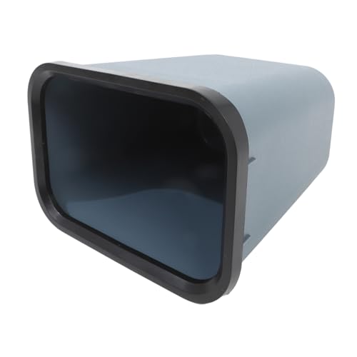 Caneca de plástico rectangular para basura 8L gris miniatura 1