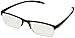 Foster Grant mens Paolo Square Glasses Reading Glasses, Black, 59 mm US