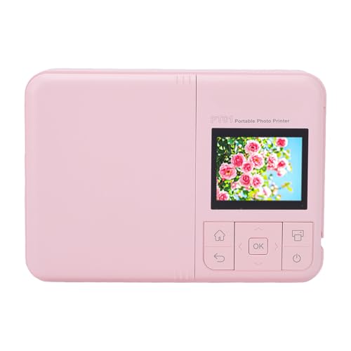 Image of Pomya Portable Photo Printer, 2x3 Inch Mini Photo Printer with WiFi and Bluetooth, 600 DPI Color Inkjet Picture from Phone, Wireless Sticker for Scrapbook Photos and