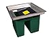 UltraTech 9875 HydroKleen Recessed Frame Advanced Catch Basin Filter, For 34" - 48" Drains, Green