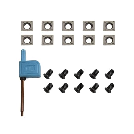 10pcs Square Carbide Cutter Inserts Pack